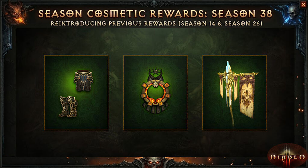 diablo 3 season 38 returning cosmetic rewards images