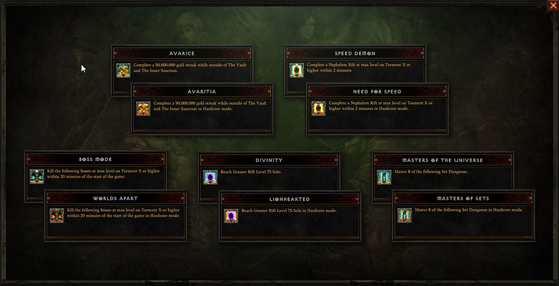 diablo 3 season 38 seasonal conquests screenshot