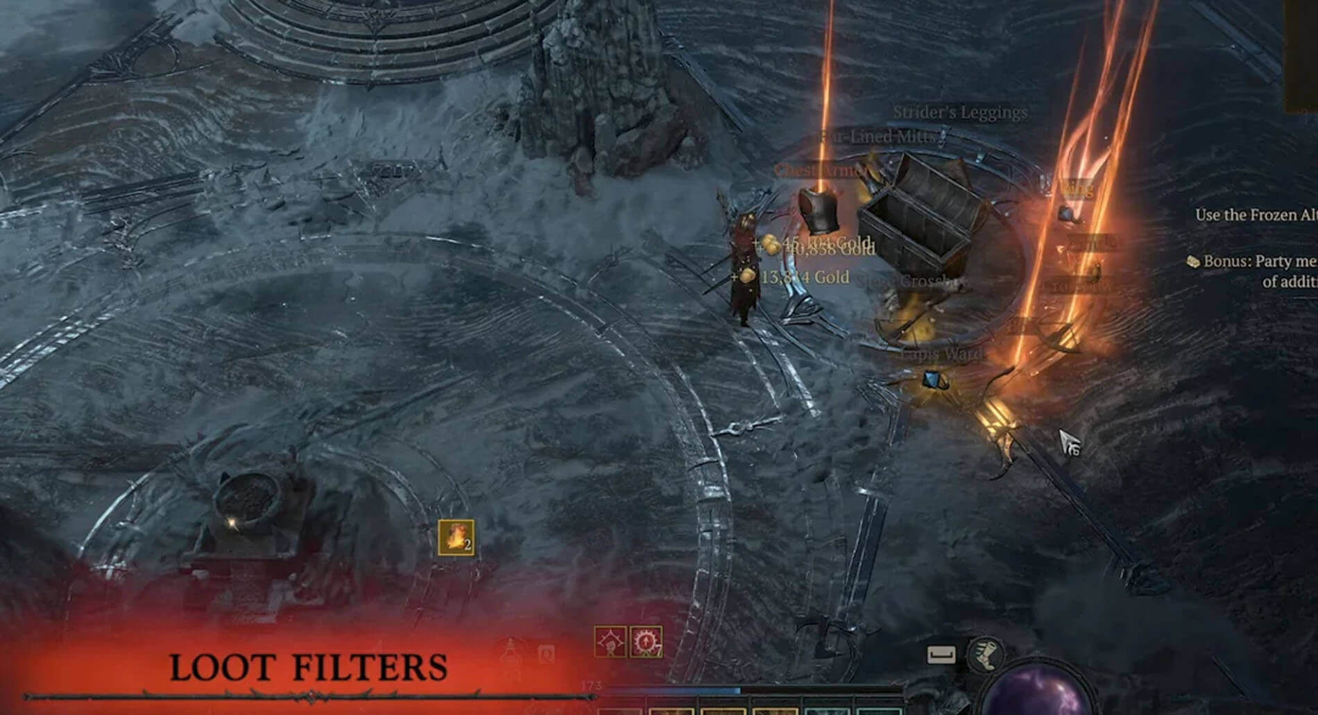 screenshot of loot filters action diablo 4 lord of hatred
