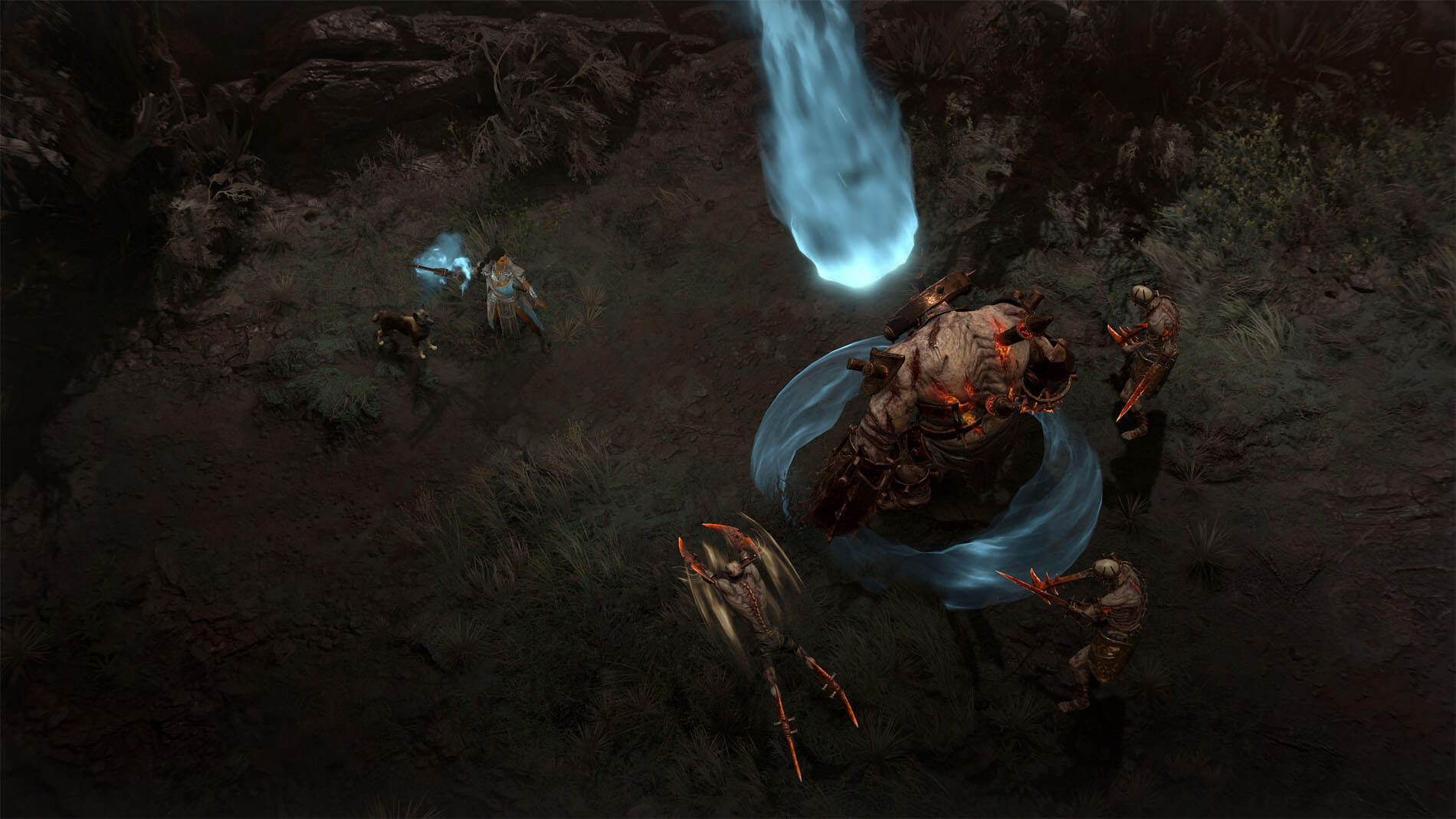 diablo 4 lord of hatred screenshot of fight seen with war game skills