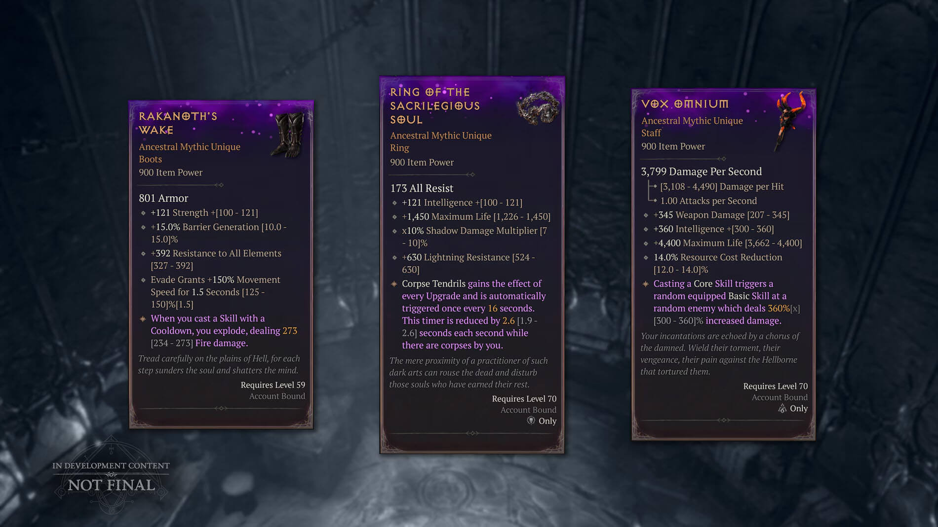 diablo 4 mythic uniques dashboard