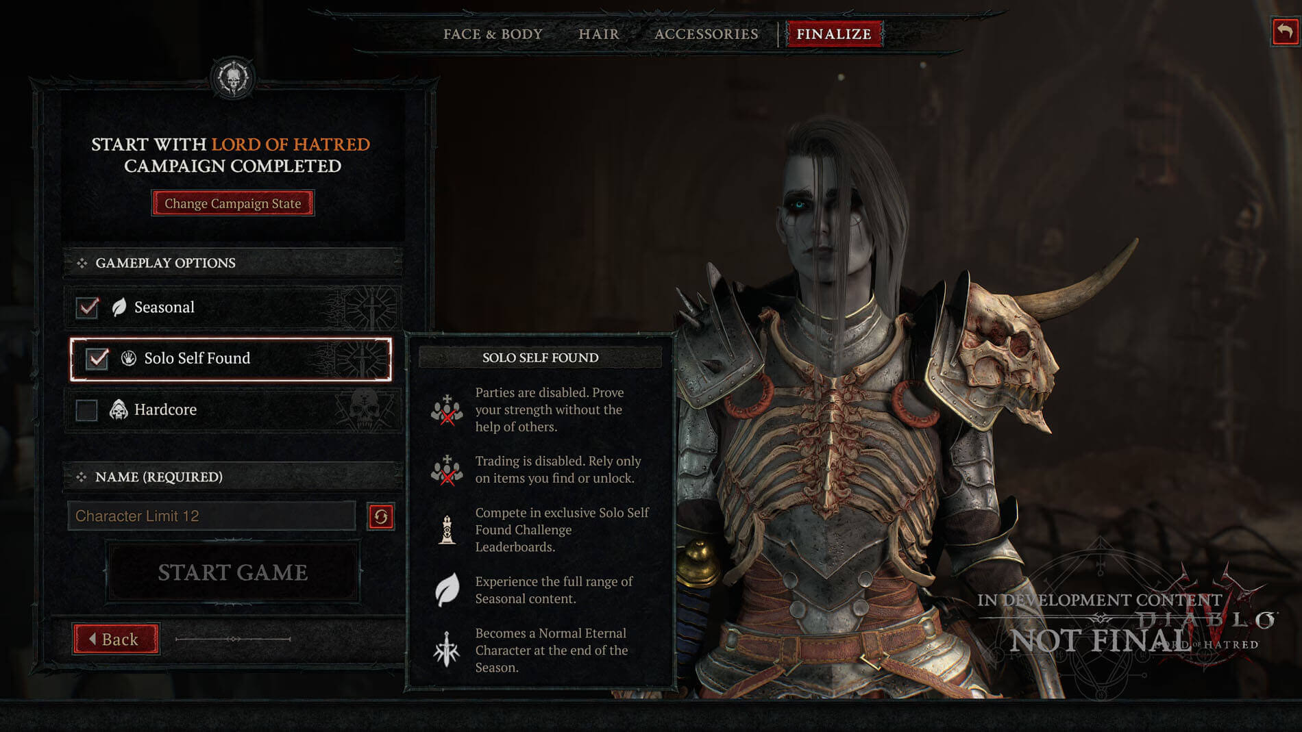 screenshot of solo self found dash board