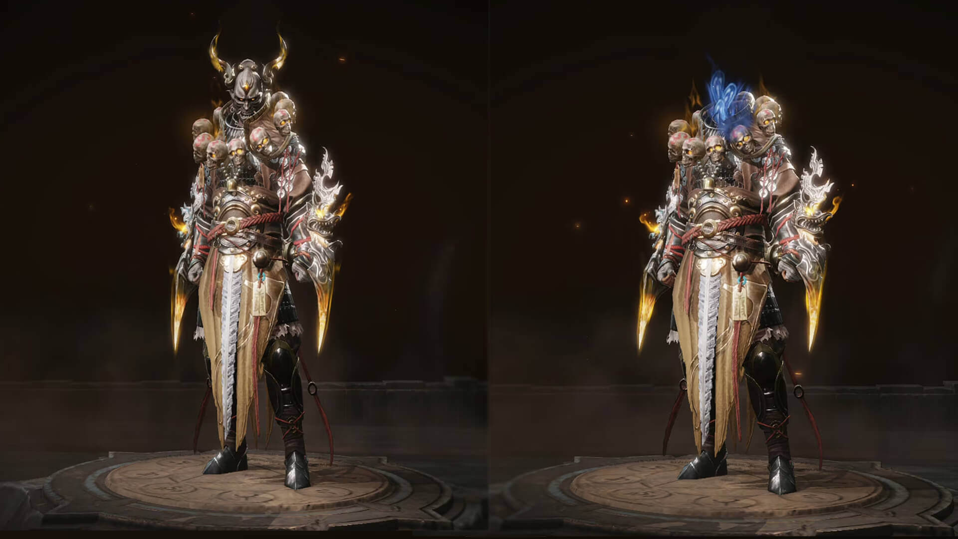 screenshot of diablo immortal durieds headless cosmetic set