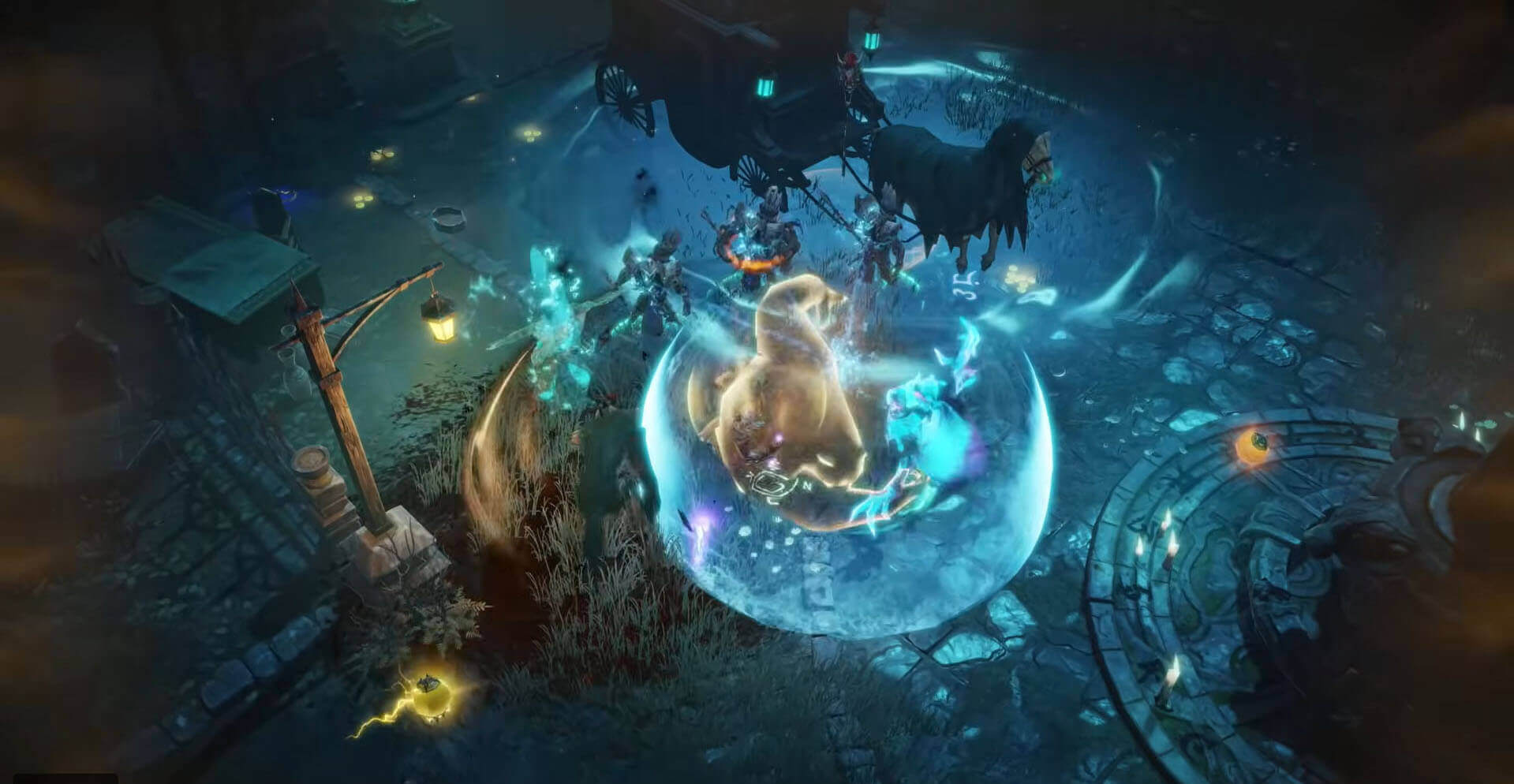 diablo immortal horrid transformation battle ground fight scene