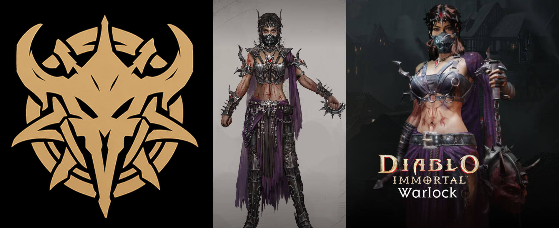 diablo immortal warlocks logo and image