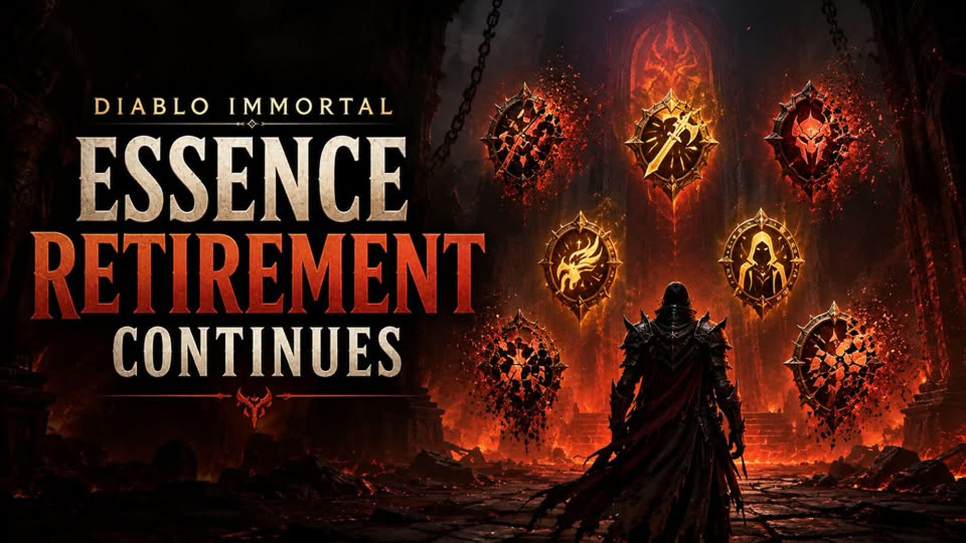 header image contains removed essence logos with a character for diablo immortal
