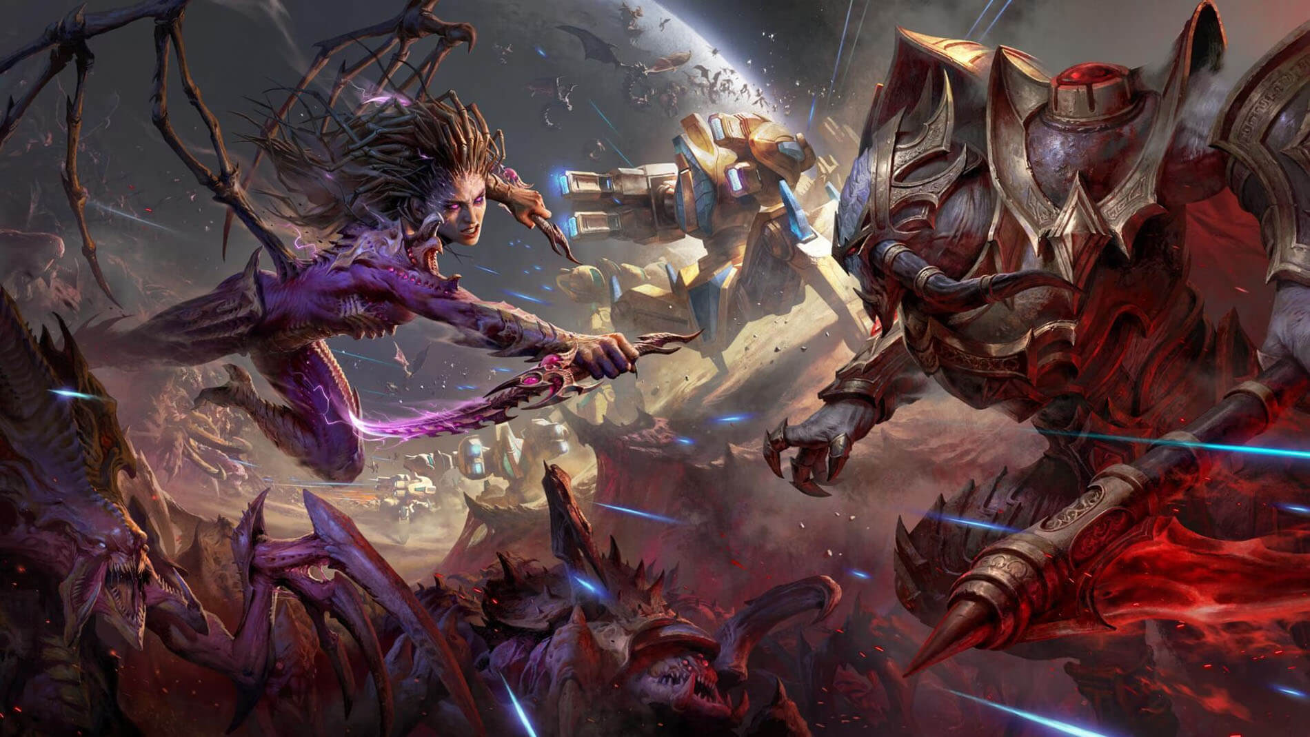 kerrigan demon fight in diablo immortal star craft crossover event