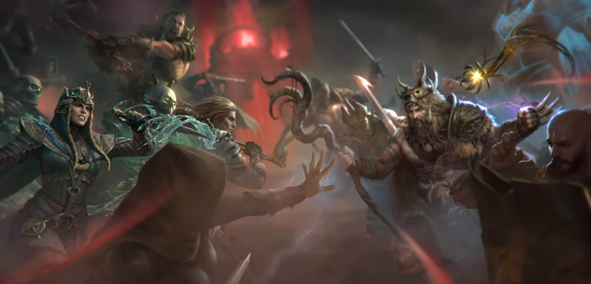 diablo immortal characters battle scene