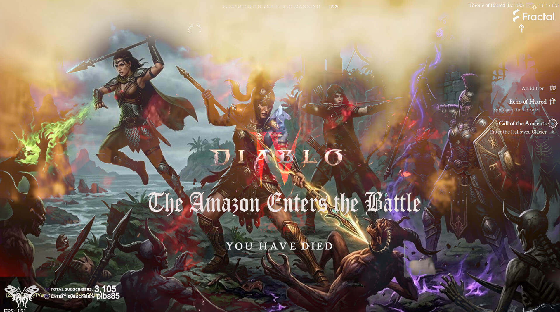 new diablo characters called the amazon in battle