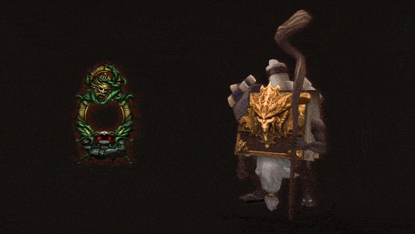 The book of Cain pet & the Lost Civilisation Potrait frame