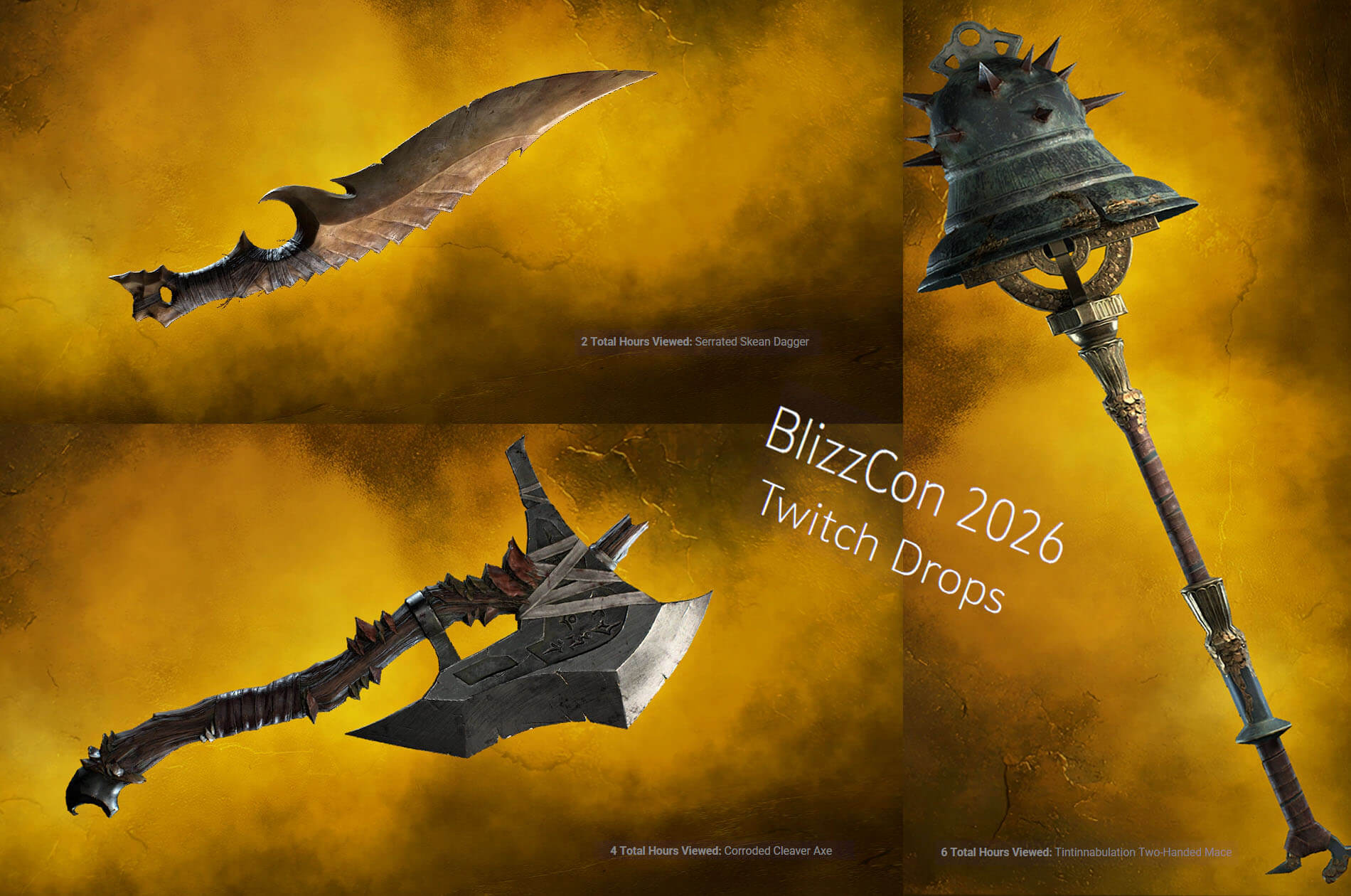 screenshot of twitch drops during the blizzcon 